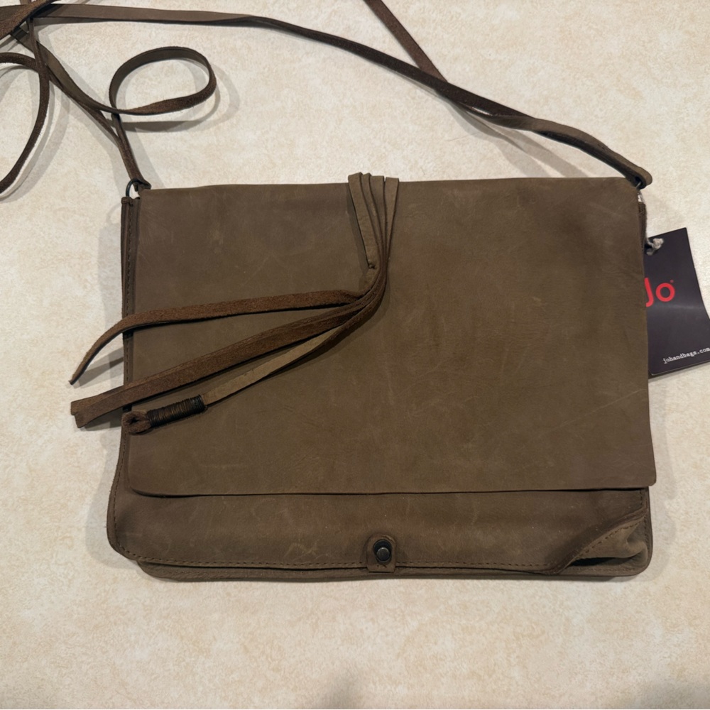 Jo-Brown Leather HandBag